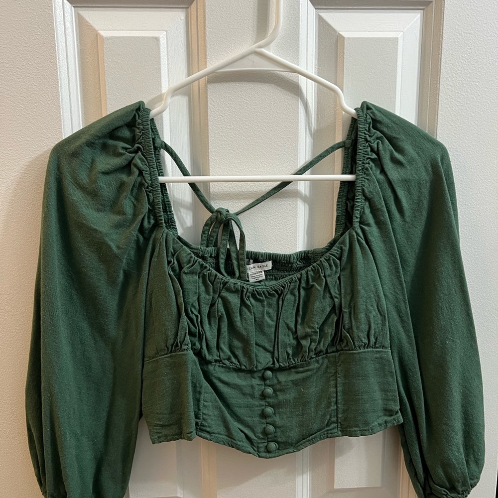 American eagle crop long sleeve